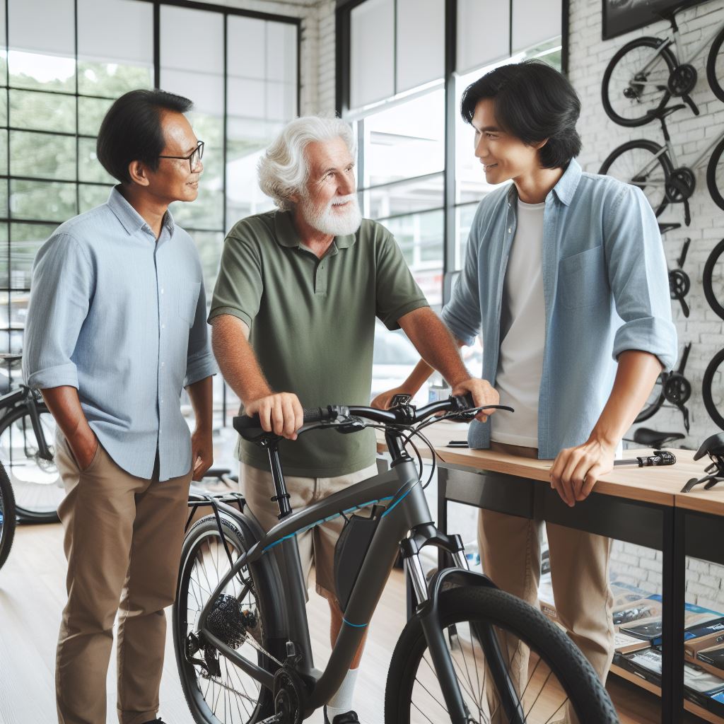 Bike shop owners